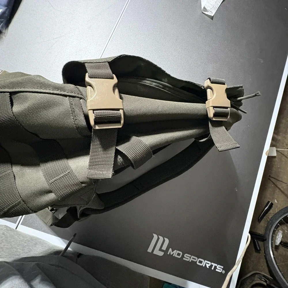 Alpha Outpost Tactical MOLLE Backpack Olive Drab Green Canvas Utility Gear Bag